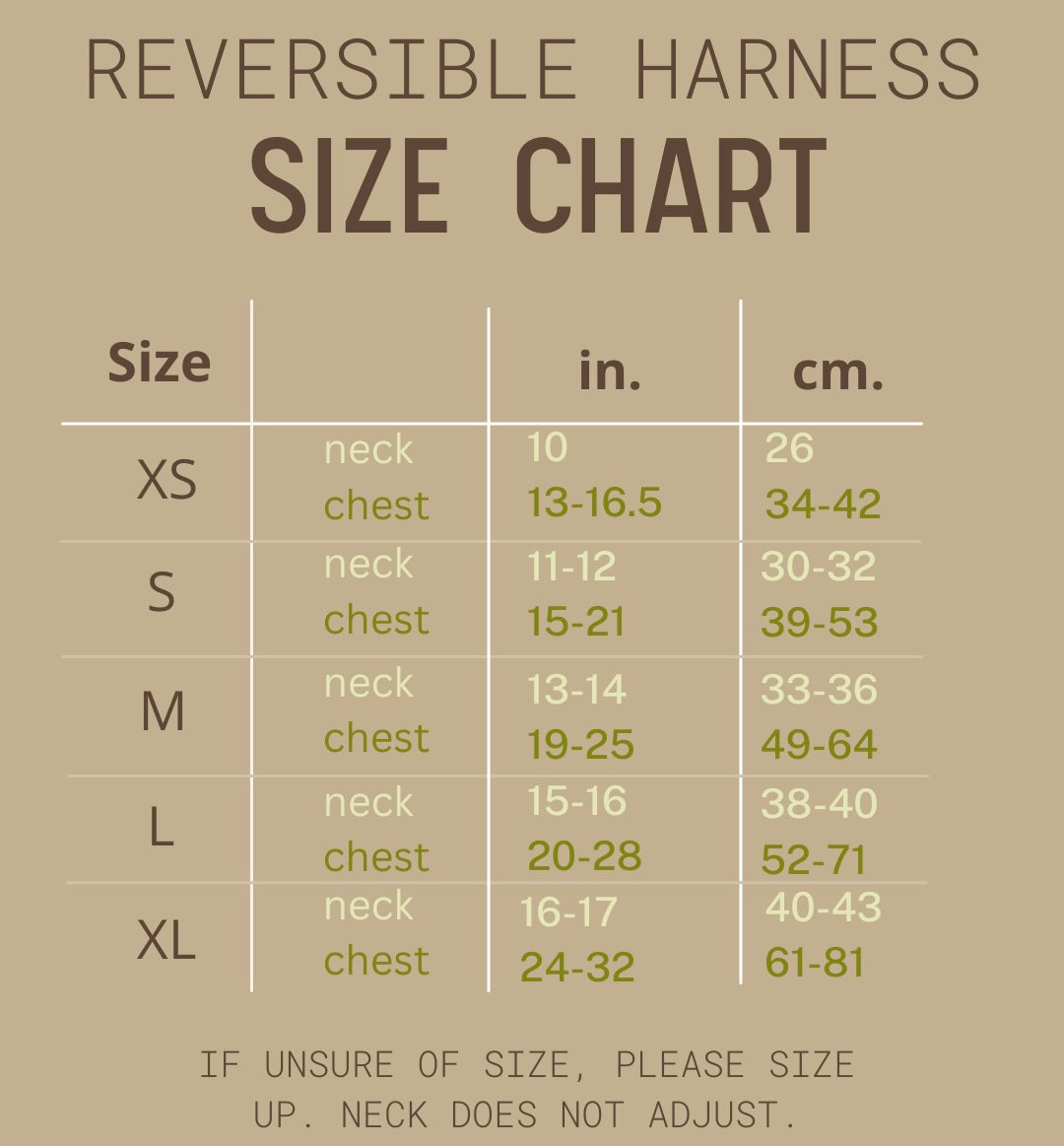 Reversible Harness - Sweater Weather