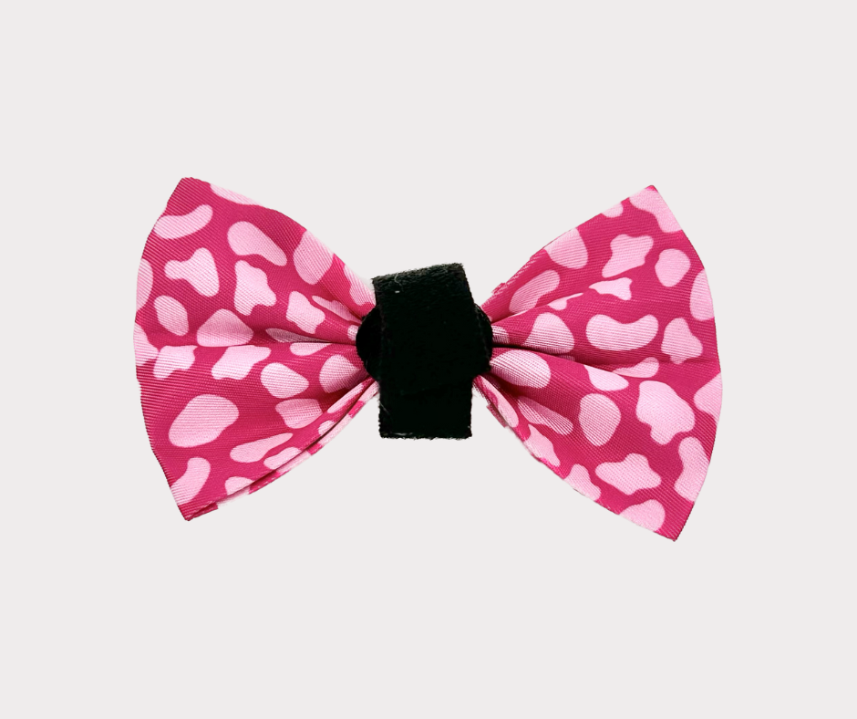 Bow - Pink leopard