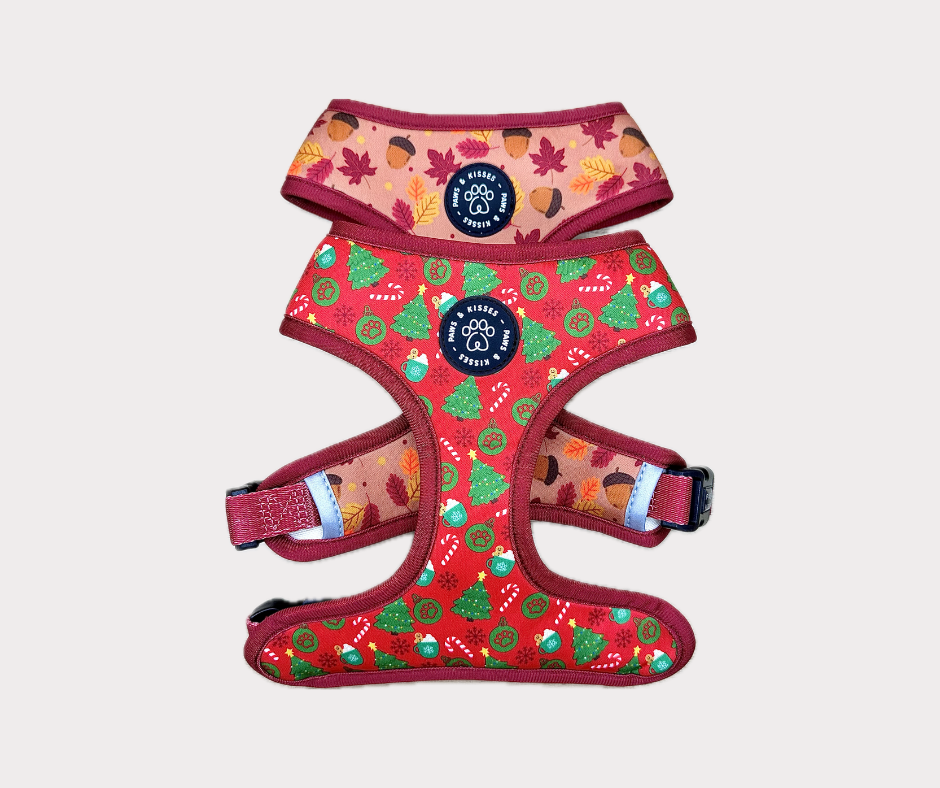 Reversible Harness - Fall Leaves to Christmas Trees