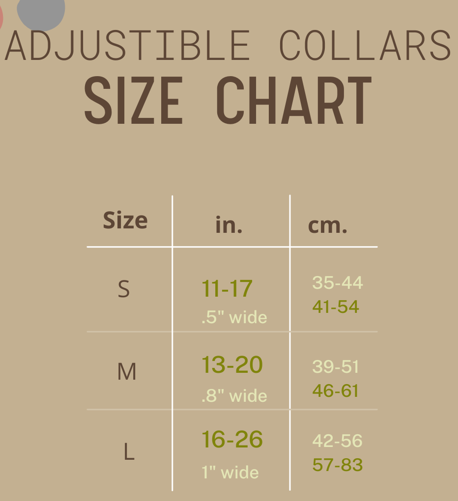 Adjustable Collar - Mariposa