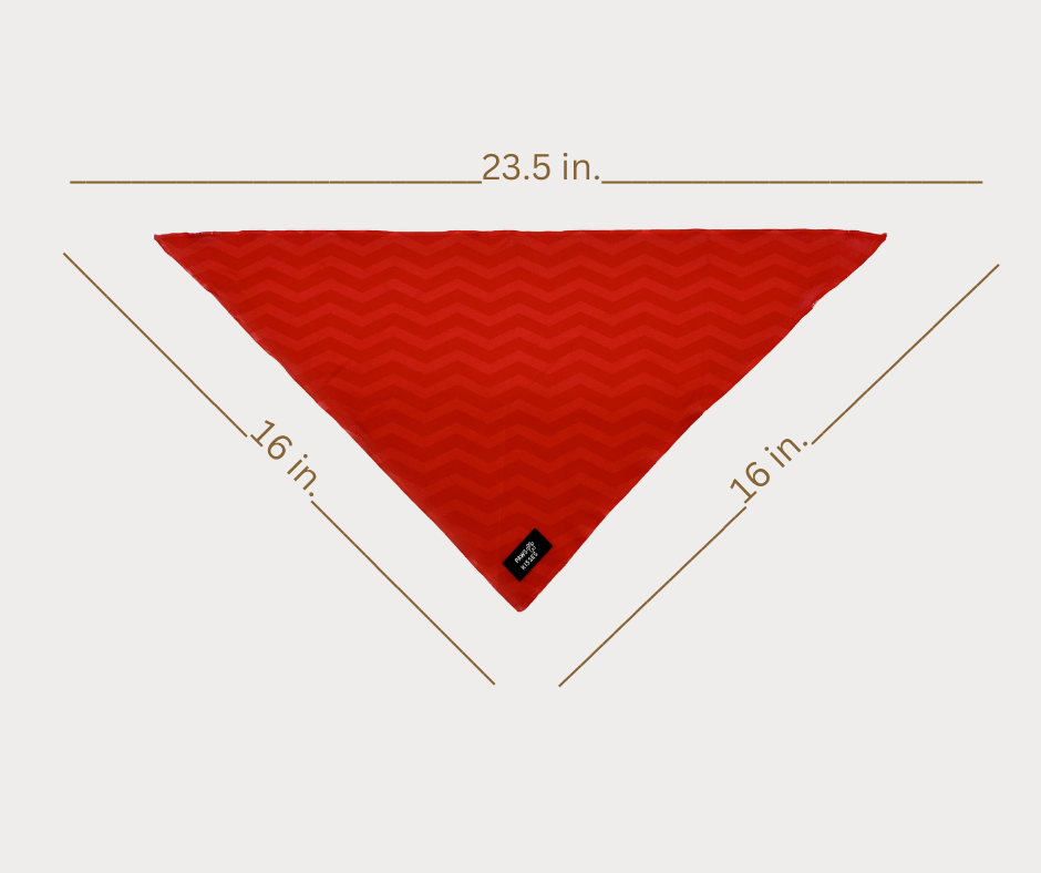 Cooling Bandana - Chevron Rouge